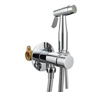 FQYEP Concealed Bidet Mixer Spray Set for Hot and Cold Water Toilet Douche Bidet Shower Kit Set,Chrome Plated,Dual Mode