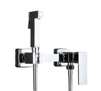FQYEP Pet Faucet Sprayer Set Chrome Handheld Toilet Bidet Sprayer Douche Spray Hot and Cold Brass,Model A