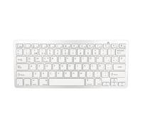 FQzsbWbbt 78Key Wireless Keyboard With Arabic Spanish Italian English Layout Compatible With Android Tablet Phone Computer Slim(Spanish White)