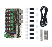 FR-4 PCB for 3D Printer Hub 6xUSB 25A Power FR-4 PCB for 3D Printer | STM32F072CBT6 for mcu, USB2517 chip, stable data handling, 6-channel CAN, smooth multi-control