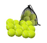 Frenterprises Tennis Balls with Storage Bag - Pack of 24 - Fine Quality Thick-Walled Tennis Ball - Perfect for Tennis, Cricket, and Dog Ball Launcher