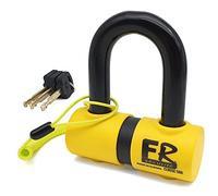 FR SECURITE FR50 Mini U Motorcycle Disc Lock SRA Approved, 18mm Diameter Hardened Steel Shackle, Double Locking Mechanism, High-Security Anti-Pick, Reminder Cable, Moto Anti Theft Wheel Brake Lock