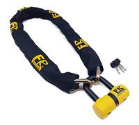 FR SECURITE FR50150 Cadena Alta Seguridad Antirrobo Moto + Candado Moto Disco Mini U ø13.5, 150cm Homologado Classe Sra, Robusto Antirobo Vesátil para Motocicleta, Scooter, Bici, Anclaje, Parking