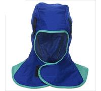 FR Welding Hood with Neck Shoulder Drape,Welding Neck Protector Match All Kinds of Welding Helmet (blue)