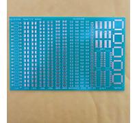 FR4 Fibreglass Adaptor Board Strip Grid Hole Grid Prototype Paper PCB Board Universal SMD DIP SOT LQFP SOP Matrix Circuit Board 8.8 x 13.6 cm Pack of 2