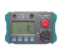 FR9032 Leakage Switch Tester, RCD Residual Current Device Analyzer, 15-500mA Trip, 0-999ms Time Test, AC/DC Voltage, 500 Data Storage