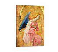 Fra Angelico Adoring Angel Looking Right Poster Painting On Canvas Wall Art Poster Scroll Picture Print Walls Decor Home Posters 12x18inch(30x45cm)