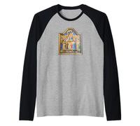 Fra Angelico Coronation Early Renaissance Crowned in Heaven Raglan Baseball Tee