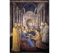 fra angelico saint peter consacrates st lawrence as deacon Art Poster Print A4