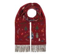 FRAAS scarf Cashmink® Scarf With Christmas Design Red