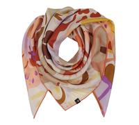 FRAAS scarf Silk Stole With Floral Print Nougat