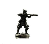 Frabakas Soldiers Warriors Samurai Gunmen Army Antique Copper Brass Tabletops Figurines Miniatures Paperweight Collectibles Home Decor Gifts Art Crafts 2.5cm x 3.2cm (A)