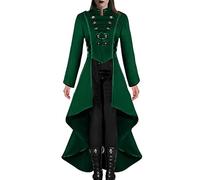 Frac Victorian Woman, Frac Victorian Gothic Women's | Steampunk Renaissance Coat, Victorian Coat Wedding Uniform, Vintage Renaissance Jacket, Gothic Coat Uniform for Holidays