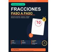 Fracciones paso a paso: Matemáticas 2.º ESO. De un Profesor de Instituto. Explicaciones, ejercicios, solucionario completo y simulacro de examen. ... I Instiprofe (InstiProfe Matemáticas)