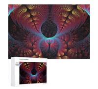 Fractal Art A Visual Symphony of Patterns: Winter Activity Gift, 1000 PCS Wooden Picture Puzzle for Grown-Ups; for Couples, Friends And Family