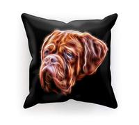 Fractal Artworks Dogue De Bordeaux Cushion and Insert with Fractal Art Design