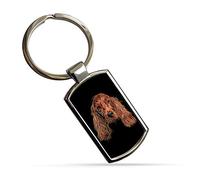 Fractal Artworks Irish Setter Keyring with Stunning Fractal Art Design #1-1