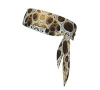 Fractal Circular Lattice Sports Headbands for Men and Women, Patterned Sweat-Absorbing Headbands, Outdoor Travel and Sports Headbands