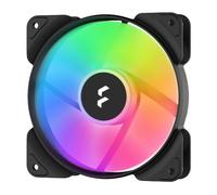 Fractal Design Aspect 12 12cm RGB PWM Case Fan, Rifle Bearing, Supports Chaining, Aerodynamic Stator Struts, 500-2000 RPM, Black Frame