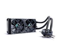 Fractal Design Celsius S24 - 240 mm Radiator - Silent Liquid CPU Cooler - PWM - Intelligent Controls - 2x Fractal Design Dynamic X2 PWM GP-12 120Mm Silent Fans Included - 1/4" Fitting - Blackout