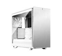 Fractal Define 7 (White TG) Gaming Case w/ Clear Glass Window, E-ATX, Multibracket, 3 Fans, Fan Hub, Silence-optimized, USB-C