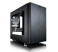 Fractal Design Nano S Window - Mini Tower Computer Case - ITX - Optimized for High Airflow and Silent Computing with ModuVent Technology,2x Fractal Design Dynamic X2 GP-14 Fans included -Black Window