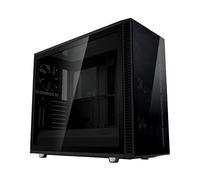 Fractal Design Define S2 Vision - Mid Tower Computer Case - High Airflow and Silent - PSU Shroud - Modular interior - Water-cooling ready - USB Type C - Dark Tint Tempered Glass Side Panel - Blackout