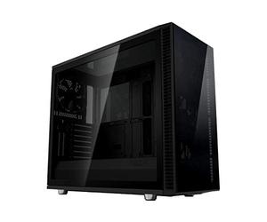 Fractal Design Define S2 Vision - Mid Tower Computer Case - High Airflow and Silent - PSU Shroud - Modular interior - Water-cooling ready - USB Type C - Dark Tint Tempered Glass Side Panel - Blackout