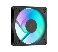 Fractal Design - Dynamic 3 - 12 Reverse RGB Black - Computer Fan | Reverse airflow design for PC chassis, 120 mm ARGB fan with PWM control, suitable for case intake and cooling radiator setup