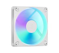 Fractal Design - Dynamic 3 14 RGB White 140 mm PWM Fan - ARGB Gen 2 Lighting - Swept Blade Design - Daisy-Chainable Cable - Rifle Bearing