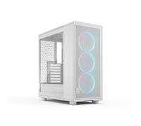 Fractal Design Epoch White RGB - Tempered Glass Clear Tint- High Airflow PC Gaming Case - Mesh Front Panel - Three Momentum 12 RGB Fans Included - Spacious Interior - ATX/mATX/ITX Support