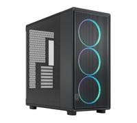 Fractal Design Epoch XL Black RGB - Tempered Glass Light Tint - High Airflow PC Gaming Case - Mesh Front Panel - Three Momentum 14 RGB Fans