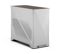 Fractal Design Era 2 ITX PC Case in Silver - Sleek Anodized Aluminum, Solid Walnut Top, Supports 3-Slot GPUs, PCIe 4.0 Riser Cable included