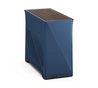 Fractal Design Era 2 ITX PC Case in Midnight Blue - Sleek Anodized Aluminum, Solid Walnut Top, Supports 3-Slot GPUs, PCIe 4.0 Riser Cable included