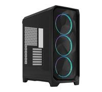 Fractal Design Meshify 3 RGB, Black, Mid Tower w/ Light TG, 3x 140mm Fans, USB 3