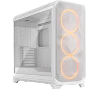 Fractal Design Meshify 3 XL Full Tower Gaming PC Case - White RGB TG Clear Tint