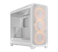 Fractal Design Meshify 3 XL RGB, White, Full Tower w/ Light TG, 3x 140mm Fans, U