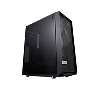 Fractal Design Meshify C - Compact Computer Case - High Performance Airflow/Cooling - 2 x Fans Included - PSU Shroud - Modular Interior - Water-Cooling Ready - USB 3.0 - Tempered Glass - Blackout