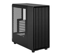 Fractal Design North Momentum Black - Glass Side Panel - Genuine Blackened Oak Wood Front - High Airflow PC Gaming Case - Three powerful 120mm Momentum Fans Included - ATX Support