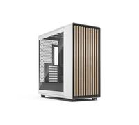 Fractal Design North XL RC Chalk White TG Clear - PC Case for Reverse Connector Motherboards - Includes 3 x 140 mm Fans - Type-C USB - RC ATX Full Tower Case