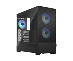 Fractal Design Pop Air RGB Black - Tempered Glass Clear Tint - Honeycomb Mesh Fr