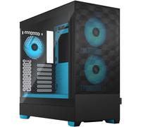 Fractal Design Pop Air Rgb Cyan Core Tg Gaming Case W/ Clear Glass Window Atx He FD-C-POR1A-02