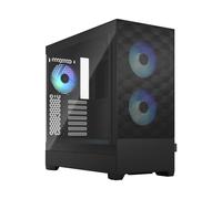Fractal Design Pop Air Rgb Black Tg Gaming Case W/ Clear Glass Window Atx Hexago FD-C-POR1A-06