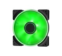 Fractal Design Prisma SL-12 - 120mm Silent Computer Fan - Six green vibrantly coloured LEDs - Optimized for Silent Computing - LLS-Bearings - TripWire Technology - Green (Single)