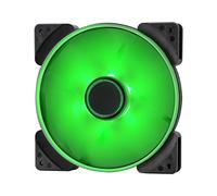 Fractal Design Prisma SL-14 - 140mm Silent Computer Fan - Six green vibrantly coloured LEDs - Optimized for Silent Computing - LLS-Bearings - TripWire Technology - Green (Single)