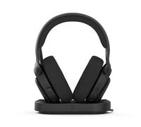 Fractal Design Scape Dark - Wireless PC Gaming Headset - Detachable Flip-To-Mute Microphone with Noise Cancellation - Battery Life Up To 40 Hours - Configurable Ambient Lighting - Black