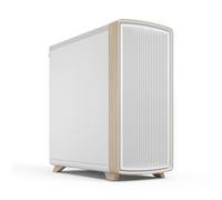 Fractal Design Summit Chalk White Solid - Gaming PC Case | Includes three Momentum fans, curved wood detailing, and a perforated mesh front for excellent airflow performance.