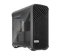 Fractal Design Torrent (Grey Light TG) Gaming Case w/ Light Tint Glass Windows, E-ATX/SSI-EEB, 5 Fans, Fan Hub, Maximized Cooling, Open Front Grille,