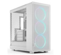 Fractal Design Epoch XL White RGB - Tempered Glass Clear Tint - High Airflow PC Gaming Case - Mesh Front Panel - Three Momentum 14 RGB Fans