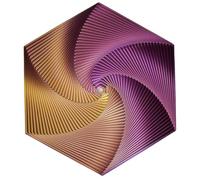 Fractal Fidget Hexagon, 3D Printed Hexagon Fidget Toy, ,3D Printing Anti-Anxiety and Stress Relief Pocket Size Toy, Mindful Meditation Tool, Sensory Toys for Kids Adults, Infinity Cubes (Colorful A)